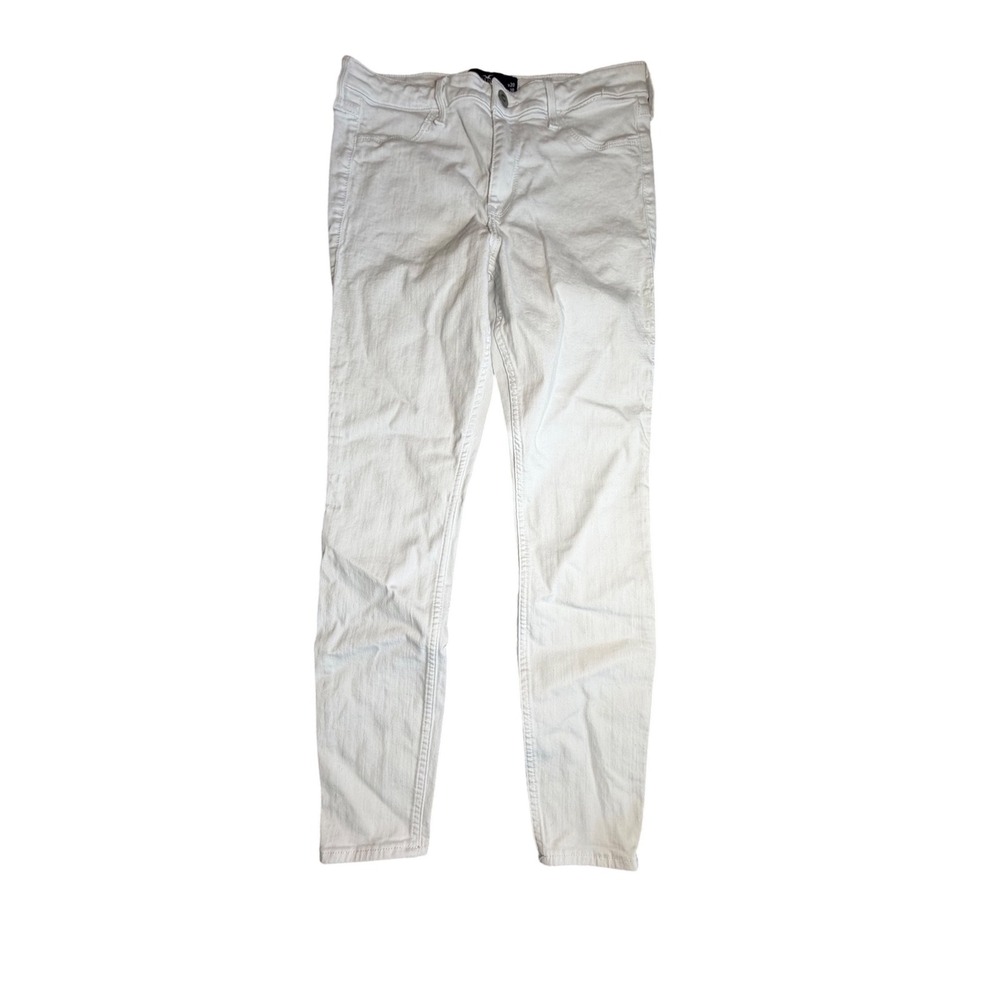 Hollister High-Rise‎ Jean Legging White Advanced Stretch Skinny Denim 9R W29 L28